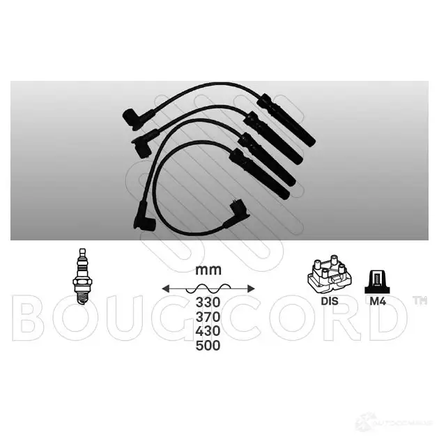 Высоковольтные провода зажигания, комплект BOUGICORD 7216 D 6DADOM 1845385 3285190000000 изображение 0