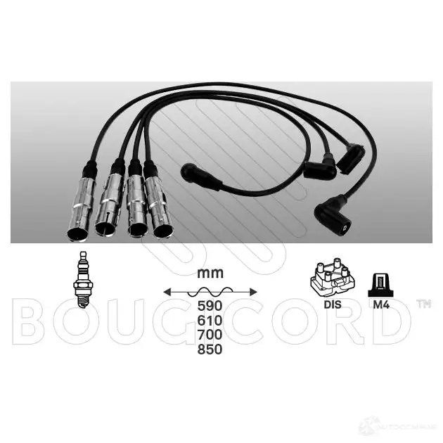 Высоковольтные провода зажигания, комплект BOUGICORD 9875 3285190000000 1845476 XDYE GHS изображение 0