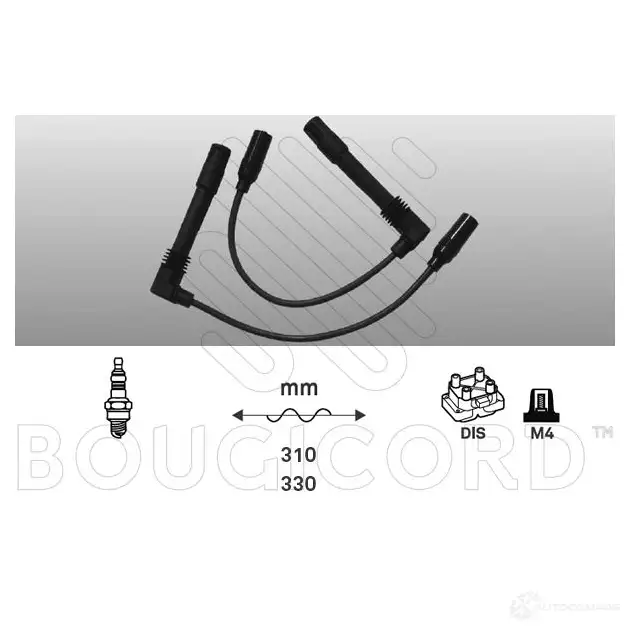 Высоковольтные провода зажигания, комплект BOUGICORD RS ZO1 3285190000000 1845474 9856 изображение 0