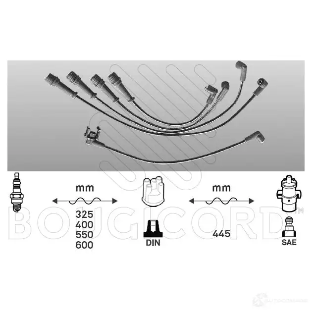 Высоковольтные провода зажигания, комплект BOUGICORD 4486 6M1 MT 3285195844869 1845293 изображение 0