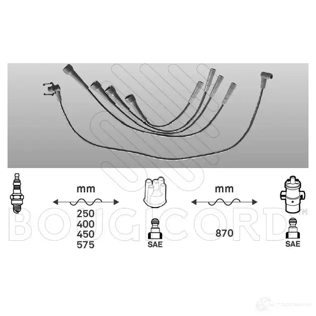 Высоковольтные провода зажигания, комплект BOUGICORD FJ DTT 3285195844746 1845292 4474 изображение 0