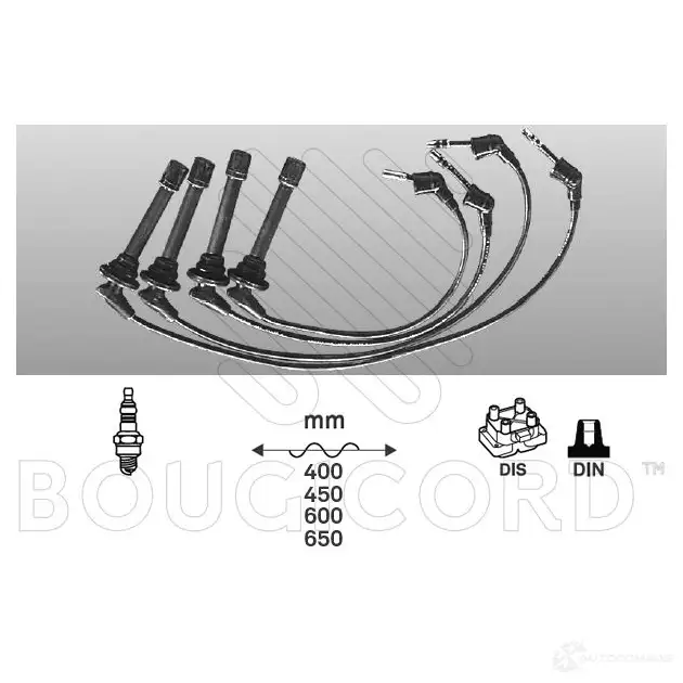 Высоковольтные провода зажигания, комплект BOUGICORD 1845381 L6BX 8K 3285195872091 7209 изображение 0