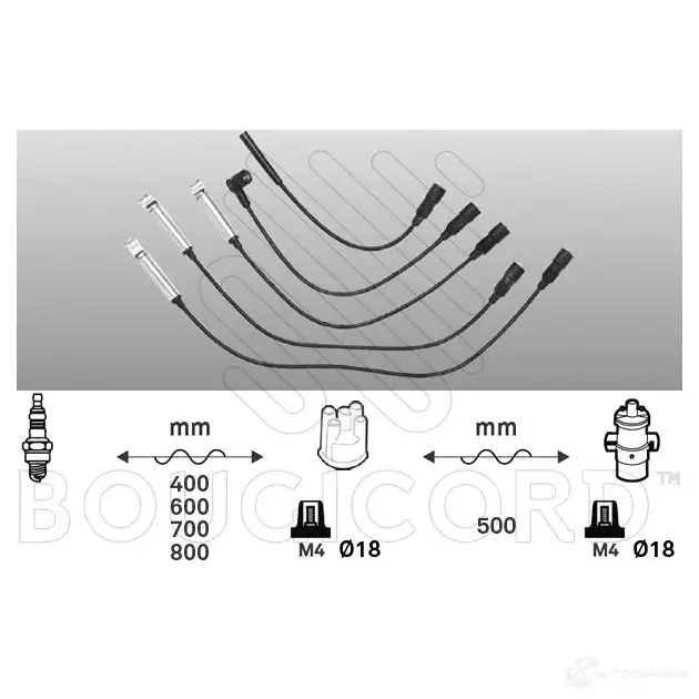 Высоковольтные провода зажигания, комплект BOUGICORD 1845401 852I E 3285190000000 7241 изображение 0