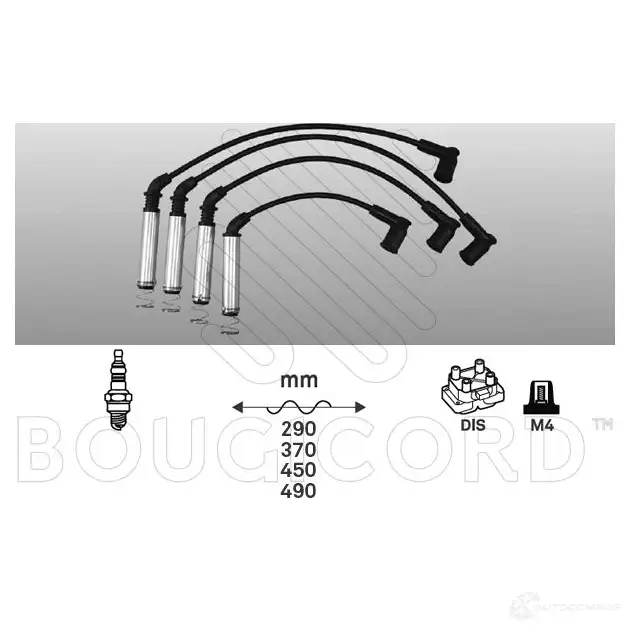 Высоковольтные провода зажигания, комплект BOUGICORD 3285190000000 29IZOG I 1845269 4197 изображение 0