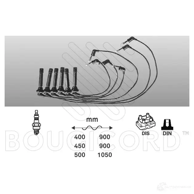 Высоковольтные провода зажигания, комплект BOUGICORD MT9WA3 B 7205 3285195872053 1845380
