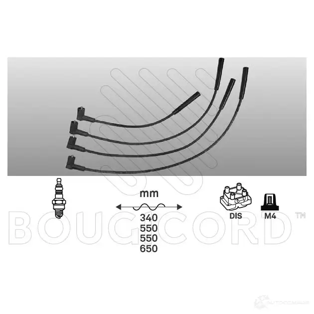 Высоковольтные провода зажигания, комплект BOUGICORD M MCKPJF 3285190000000 1845266 4194 изображение 0