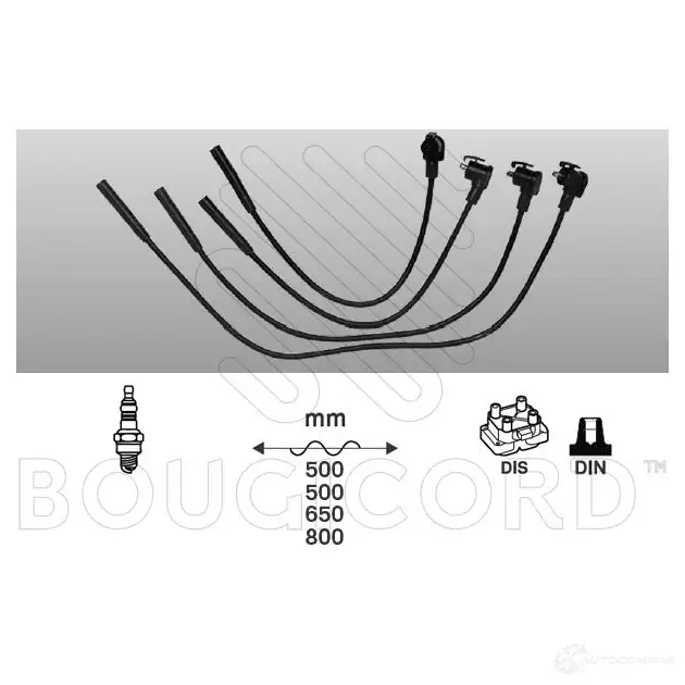 Высоковольтные провода зажигания, комплект BOUGICORD 3285190000000 1845241 XE 5UY 4150 изображение 0