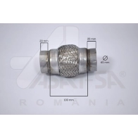 Гофра глушителя ASAM 6422026620651 P4V KIB 1420433872 62065