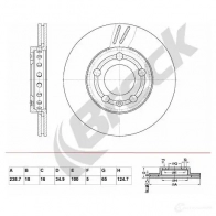 Тормозной диск BRECK JQY9 JRV br309va100 2295728 5901958625527