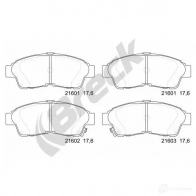 Тормозные колодки, комплект BRECK 2295316 216010070110 H HSPZ 5906295145561 - Изображение 2