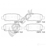 Тормозные колодки, комплект BRECK Z LI45XQ 2295488 238710070210 5906295147718 - Изображение 2