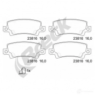 Тормозные колодки, комплект BRECK 2JFZ B 238160070410 2295483 5906295147435 - Изображение 2