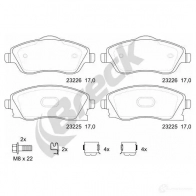 Тормозные колодки, комплект BRECK 2295401 232250070210 5906295146056 Q9 GK5WV - Изображение 2