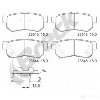 Тормозные колодки, комплект BRECK 5906295147411 421RW2 2 235430070410 2295443 - Изображение 2