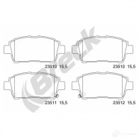 Тормозные колодки, комплект BRECK 2295440 5906295146100 G X2MH6M 235100070210 - Изображение 2