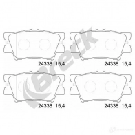 Тормозные колодки, комплект BRECK D EL4O6V 2295547 5901958620348 243380070400 - Изображение 2