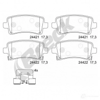 Тормозные колодки, комплект BRECK 244210070410 5906295141884 IHR ECC Opel Insignia (A) 1 Седан 2.8 V6 Turbo 4x4 (69) 260 л.с. 2008 – 2017