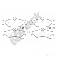 Тормозные колодки, комплект BRECK 216210070510 5906295145509 HV RK77 2295318 - Изображение 2