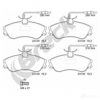 Тормозные колодки, комплект BRECK 231240070110 5906295145769 2295384 0V63J8 B - Изображение 2