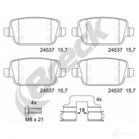 Тормозные колодки, комплект BRECK QEXRXM Y 245370070200 5906295148661 2295568 - Изображение 2