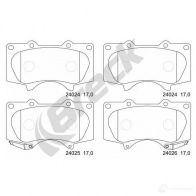 Тормозные колодки, комплект BRECK 240240070110 8N 2RV 2295513 5901958620393 - Изображение 2
