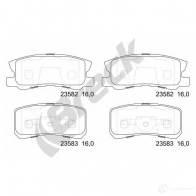 Тормозные колодки, комплект BRECK 2295450 5906295147589 JNNZ I 235820070200 - Изображение 2