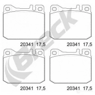 Тормозные колодки, комплект BRECK 2295235 5906295145035 S6R 3R1 203410070110 - Изображение 2