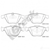 Тормозные колодки, комплект BRECK 233120070110 8R75R HM 5901958620584 2295420 - Изображение 3