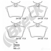 Тормозные колодки, комплект BRECK 2295524 241350070400 9QJ YIJ 5906295146971 - Изображение 2