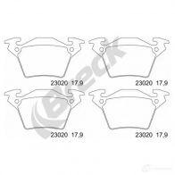 Тормозные колодки, комплект BRECK 4X YO34 5906295146001 230200070400 2295369 - Изображение 2