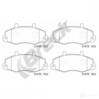 Тормозные колодки, комплект BRECK 2295307 5906295145301 K K6M8SD 214700070100 - Изображение 2