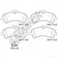 Тормозные колодки, комплект BRECK 2295656 PJL TP9V 5906295144649 292170070300 - Изображение 2