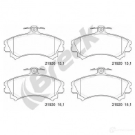 Тормозные колодки, комплект BRECK 219200070110 HXL1 0I5 5906295146575 2295356 - Изображение 2