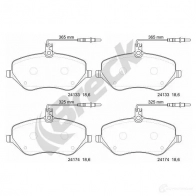 Тормозные колодки, комплект BRECK 241330070110 2295522 N6JM Z 5906295147749 - Изображение 2