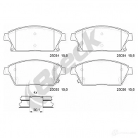 Тормозные колодки, комплект BRECK NS42SG D 2295615 250340070110 5906295140702 - Изображение 2