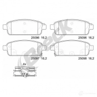 Тормозные колодки, комплект BRECK 5901958620003 250960070420 8DHL4 1 2295619 - Изображение 2