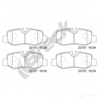 Тормозные колодки, комплект BRECK 7 QRR8R4 5901958622427 1223364957 221010070300 - Изображение 2