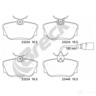 Тормозные колодки, комплект BRECK 6D M5UW 2295400 5906295147091 232240070210 - Изображение 2