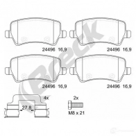 Тормозные колодки, комплект BRECK 5901958620362 2295564 244960070210 Q2 IBXH - Изображение 2