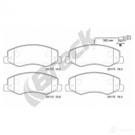 Тормозные колодки, комплект BRECK Opel Movano (B) 2 Фургон 2.3 CDTI RWD (FV) 101 л.с. 2010 – 2024 251720070310 QZJGX E 5906295142607