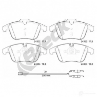 Тормозные колодки, комплект BRECK 243320070110 2295544 5901958620331 M1ZV 3 - Изображение 2