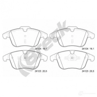 Тормозные колодки, комплект BRECK 241230070100 AUQ HT1M 5906295147978 2295521 - Изображение 2