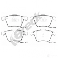 Тормозные колодки, комплект BRECK 7CJJ 3P 241420055100 2295527 5901958621864 - Изображение 2