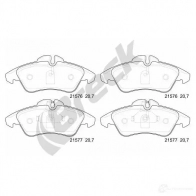 Тормозные колодки, комплект BRECK OS6 OY 5906295145325 215760070310 2295314 - Изображение 2