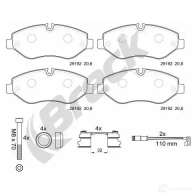 Тормозные колодки, комплект BRECK 2295652 5906295144441 91M M7 291920070300 - Изображение 3