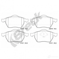 Тормозные колодки, комплект BRECK 2295354 LT1S X1Z 219110070110 5906295145462 - Изображение 2