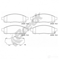 Тормозные колодки, комплект BRECK 5901958620379 2295566 C6 N9VAQ 245290070110 - Изображение 2