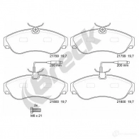 Тормозные колодки, комплект BRECK 217990070310 M2U5 V 5906295145677 2295336 - Изображение 2