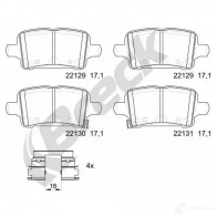 Тормозные колодки, комплект BRECK W G3LWS 221290070400 1438407994 - Изображение 2