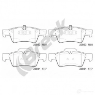 Тормозные колодки, комплект BRECK 5906295147688 EWI T6P0 2295497 239230070200 - Изображение 2